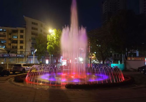 商业广场旱地音乐喷泉水